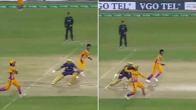 Comedy of errors in PSL! Chaos unfolds on free hit after yes-no call creates confusion – Watch | Cricket News