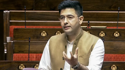 Raghav Chadha: ‘Leader of my party is not here’: Raghav Chadha takes veiled dig at Aam Aadmi Party in Rajya Sabha | India News