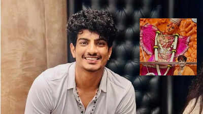 Palash Muchhal takes a spiritual break amid a busy schedule, visits Saptashrungi Temple and seeks divine blessings |