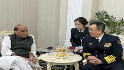 On SCO sidelines, Rajnath and China’s defence minister discuss West Asia developments | India News