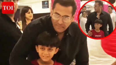 Salman Khan’s security springs into action as fan puts arm around him; actor gestures team to calm down – WATCH |