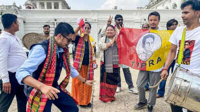 TIPRA Motha sweeps Tripura tribal council elections | India News