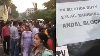 ‘All officers of TMC’: BJP alleges irregularities after phone found in envelope near Asansol College strong room; chaos erupts | India News