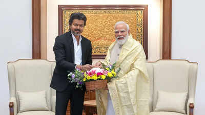 Tamil Nadu CM Vijay meets PM Modi; expected to visit Amit Shah and Nirmala Sitharaman next | India News