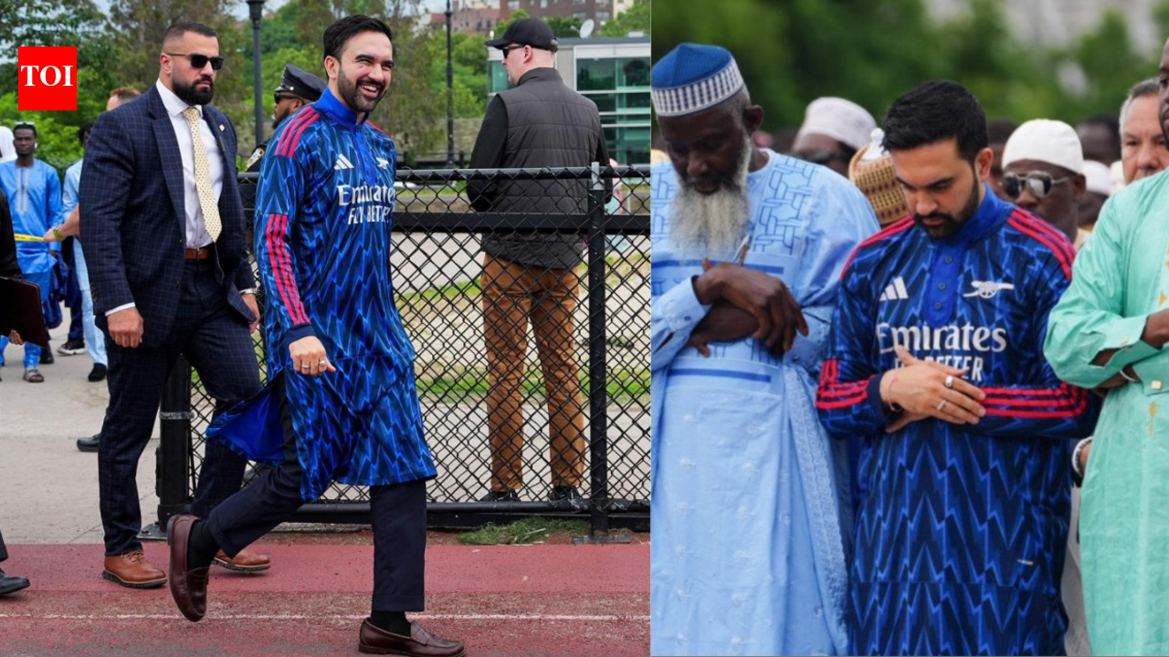 Arsenal Thobe for Eid? Zohran Mamdani goes viral in bold football-themed outfit at Eid al-Adha celebration | Football News