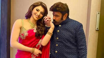 Urvashi Rautela addresses Nandamuri Balakrishna’s behaviour on set, viral clips: ‘He was the first to wish me on Valentine’s Day’ | Hindi Movie News