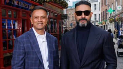 Abhishek Bachchan joins hands with Rahul Dravid as co-owners of European T20 Premier League team; fans cheer for ‘King’ star |