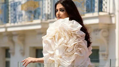 Aishwarya Rai Bachchan’s UNSEEN look from Cannes goes viral; actress models in dramatic floral ensemble – PICS |