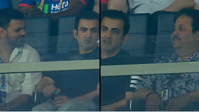 Gautam Gambhir attends DC vs KKR IPL 2026 match, seen in long chat with selector – Watch | Cricket News