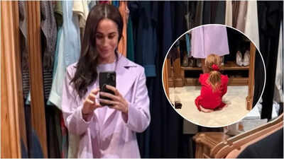 Meghan Markle shares rare glimpse of Princess Lilibet’s fiery red hair in mirror selfie, calls her ‘Mama’s little helper’