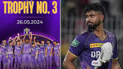 ‘Itna mat gir jao’: No Shreyas Iyer in KKR’s IPL 2024 title celebration post; fans blast franchise | Cricket News