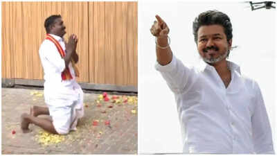 Emotional Thapalathy Vijay’s fan breaks down as he offers prayers outside his Chennai residence: ‘He will definitely become CM’ | Hindi Movie News