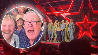 Britain’S Got Talent: ‘Britain’s Got Talent’: TV presenter Jeremy Clarkson celebrates Hawkstone Farmers Choir’s semi-final win; cheers with crowd at farm fest |