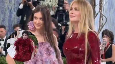 Lena Dunham Red Dress: The Met Gala 2026: Lena Dunham and Nicole Kidman accidentally twin for the night in red sequin looks |