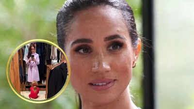 Meghan Markle shares a sweet mirror selfie as Princess Lilibet steps in as her little fashion helper