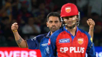 Deepak Chahar’s reaction after deceiving Priyansh Arya with variation in MI vs PBKS match goes viral
