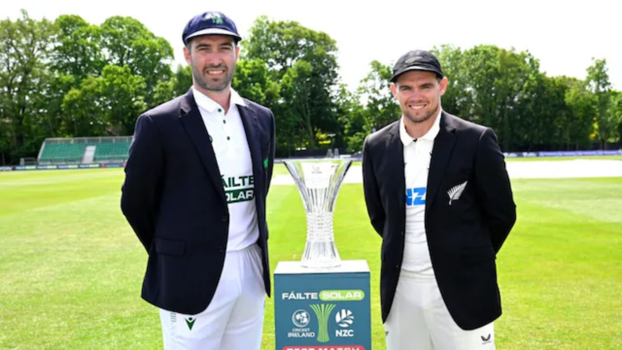 New Zealand 12/1 in 2.1 Overs | Ireland vs New Zealand, Live Score: Hosts without Paul Stirling face Tom Latham’s blackcaps in historic Belfast Test