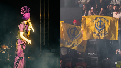 Diljit Dosanjh halts Canada show midway, slams fans waving pro-Khalistan flags ‘jinne jhande dikhane dilkhai challo’ | India News