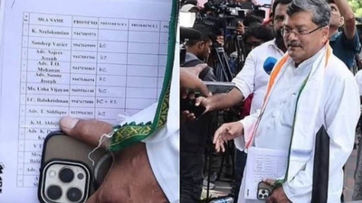 Kerala CM face: BJP drops leaked Congress list with ‘KC’ markings | India News