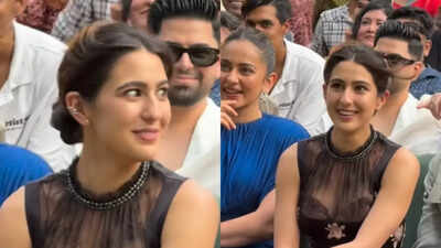 Sara Ali Khan: Sara Ali Khan is left shocked as host jokes about identifying actors from ‘behind’ through paparazzi videos: ‘Yeh kya bol raha hai?’ | Hindi Movie News