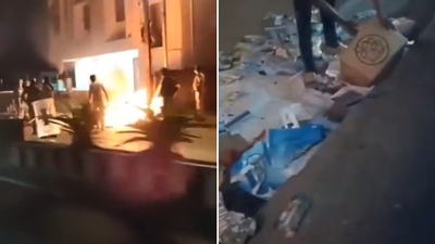 West Bengal polls: TMC claims BJP behind arson attack on Siliguri office, shares video | India News