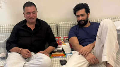 Sham Kaushal wishes ‘Puttar’ Vicky Kaushal on his birthday, but fans can’t stop gushing over grandson Vihaan