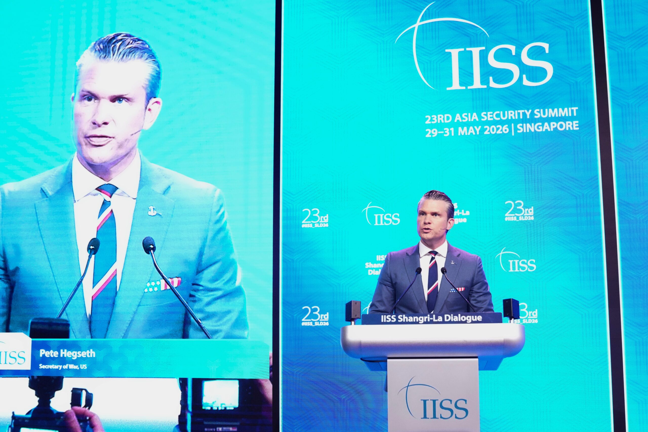 Hegseth tempers China criticism at Asia forum