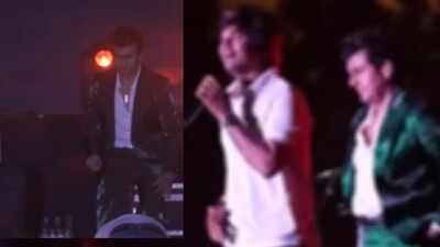 Sonu Nigam Concert Incident: Fan interupts Sonu Nigam’s concert by walking on stage, the singer handles it with grace: ‘Kyun pitne wale kaam karte ho?’ – WATCH VIDEO | Hindi Movie News