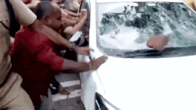 CPM workers attack ED vehicle during protest amid raids at former Kerala CM’s residence – video | India News