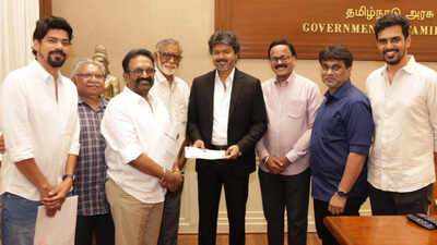 Suriya’s ‘Karuppu’ team meets honorable Tamil Nadu CM Vijay; post-meeting picture goes viral