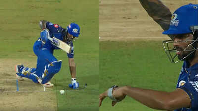 IPL 2026 | Tilak Varma’s Rs 28,000 watch falls off after shot goes wrong – viral video | Cricket News