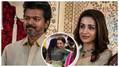 Vijay: Trisha Krishnan warmly greets Vijay’s family ahead of the oath-taking ceremony in Chennai |
