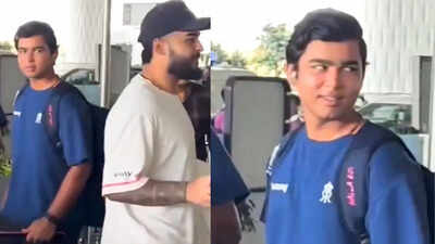 IPL 2026: Vaibhav Sooryavanshi gives captain Riyan Parag an ‘awkward’ stare after ‘hum nahi hai flim star’ remark – Watch | Cricket News