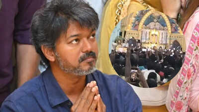 Thalapathy Vijay: Massive crowds gather at Velankanni for Thalapathy Vijay; fans disappointed after surprise cancellation – Report | Tamil Movie News