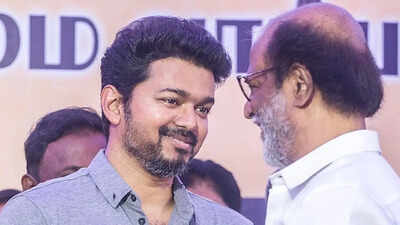 Rajinikanth wishes Thalapathy Vijay well after election victory; fans revive the ‘Kaalam Pesadhu’ statement, troll the ‘Jailer’ actor | Tamil Movie News