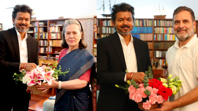 Tamil Nadu CM Vijay meets Sonia Gandhi, Rahul Gandhi during Delhi visit | India News