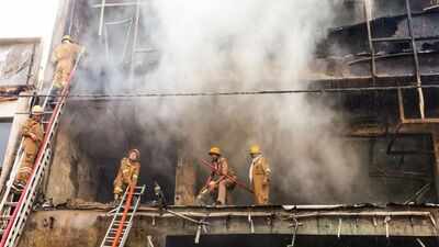 Lucknow fire: Four officials suspended, building owners arrested after 15 die | India News