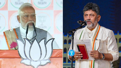 ‘Will work closely with Karnataka government’: PM Modi congratulates DK Shivakumar for taking oath as CM | India News