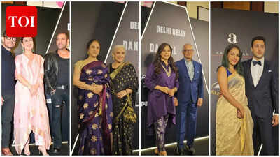 Salman Khan’s rugged new look steals the spotlight at Lagaan bash; Kareena Kapoor, Juhi Chawla and Imran Khan-Lekha join festivities | Hindi Movie News