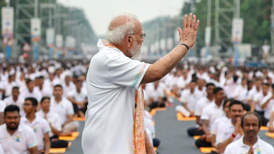 ‘It connects everyone’: PM Modi leads Yoga Day celebrations from Kolkata’s Red Road — in pictures | India News