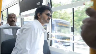 Watch: Tamil Nadu CM Vijay flags off 300 new state buses, takes ride in one | India News