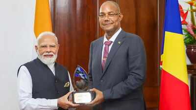 During PM Modi’s visit, India & Seychelles ink pact for extradition, 8 others | India News