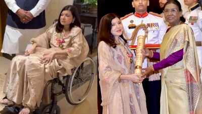 Alka Yagnik addresses health concerns after wheelchair video from Padma awards goes viral, says she is recovering well; thanks President Droupadi Murmu and PM Narendra Modi | Hindi Movie News