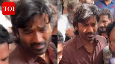 Dhanush looks visibly shaken and consoles close friend Shanthanu Bhagyaraj while paying last respects to director K. Bhagyaraj – Watch |