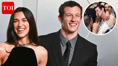 Dua Lipa and Callum Turner pack on the PDA at pre-wedding cocktail party in Italy; Charli XCX, Joe Alwyn, and other stars attend |