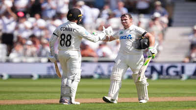 First in 96 years! Tom Latham-Devon Conway script history with record stand as New Zealand punish England | Cricket News