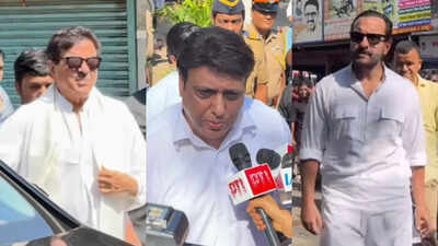 Saif Ali Khan, Varun Dhawan, Shatrughan Sinha, Farhan Akhtar and others arrive for Pahlaj Nihalani’s final rites, Govinda pays tribute – WATCH VIDEOS |