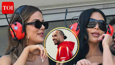 Kim Kardashian: Kim Kardashian Dazzles in Black Leather at Monaco Grand Prix Supporting Lewis Hamilton |