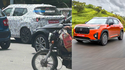 :Honda Elevate facelift spied testing for the first time: Details |