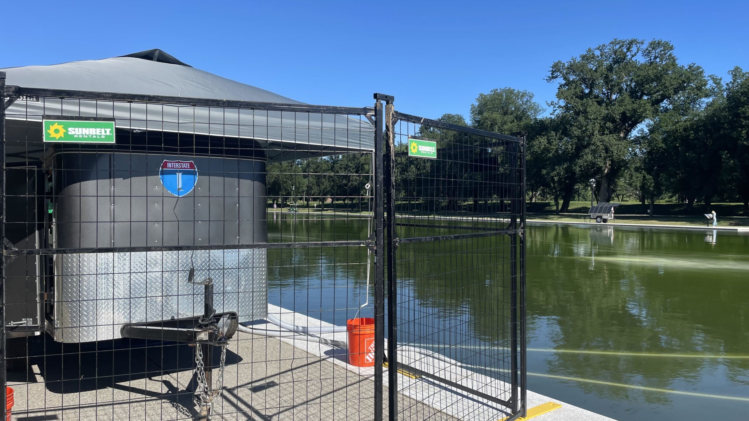 Trump promised clear water. The reflecting pool went green.